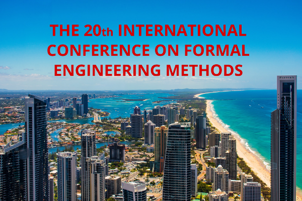 Best paper award at ICFEM 2018